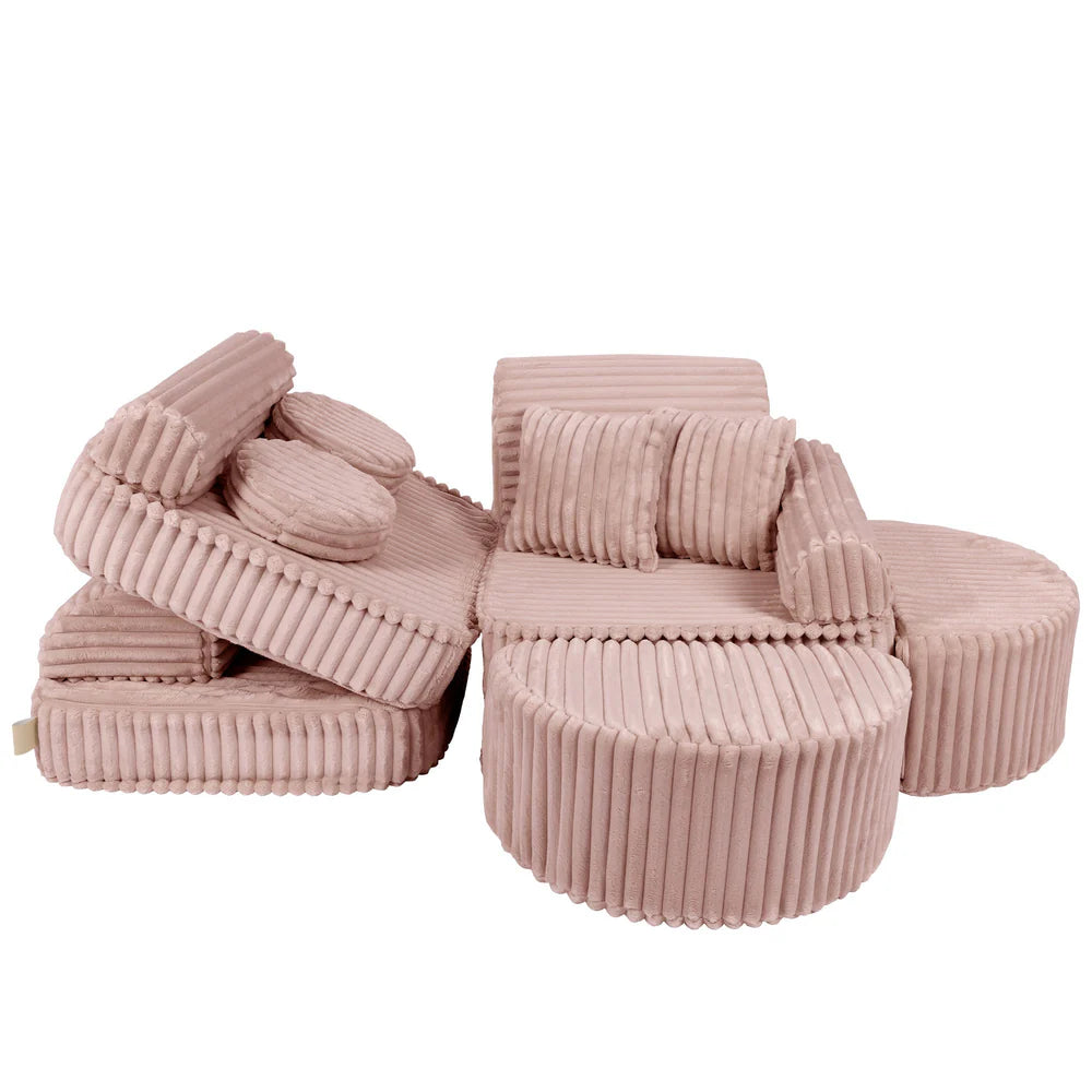 MeowBaby Play Sofa Mini Max Churros - Ruby Chocolate Pink