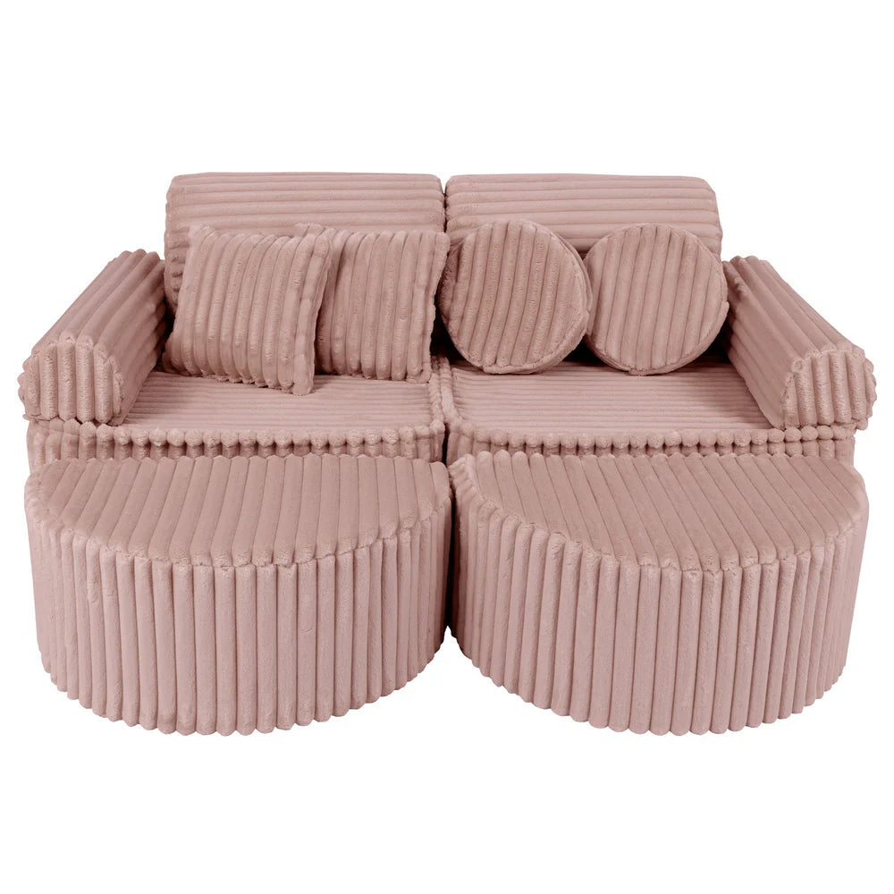 MeowBaby Play Sofa Mini Max Churros - Ruby Chocolate Pink