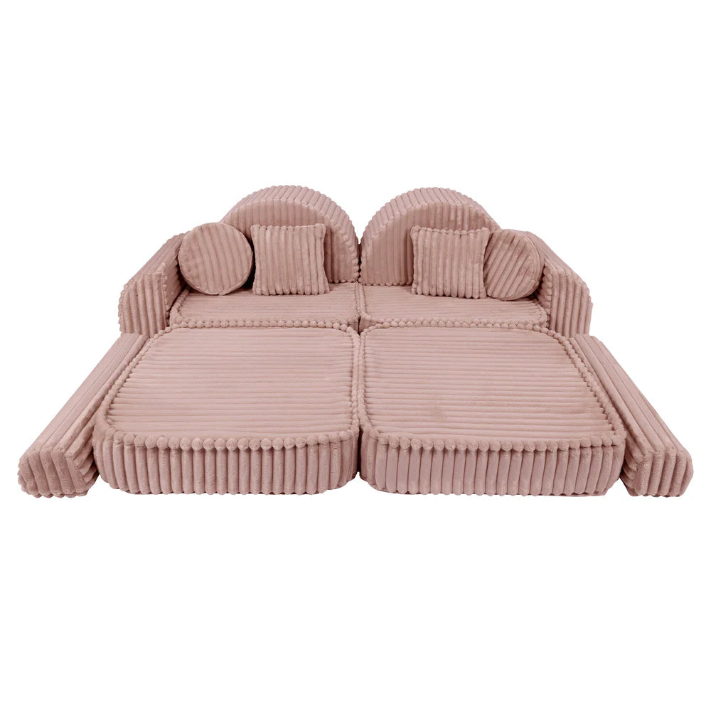 MeowBaby Play Sofa Mini Max Churros - Ruby Chocolate Pink