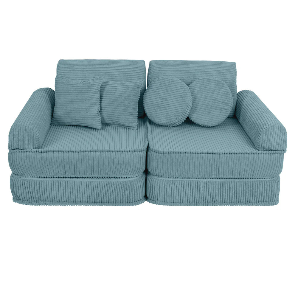 MeowBaby Play Sofa Mini Plus Aesthetic Cord - turquoise
