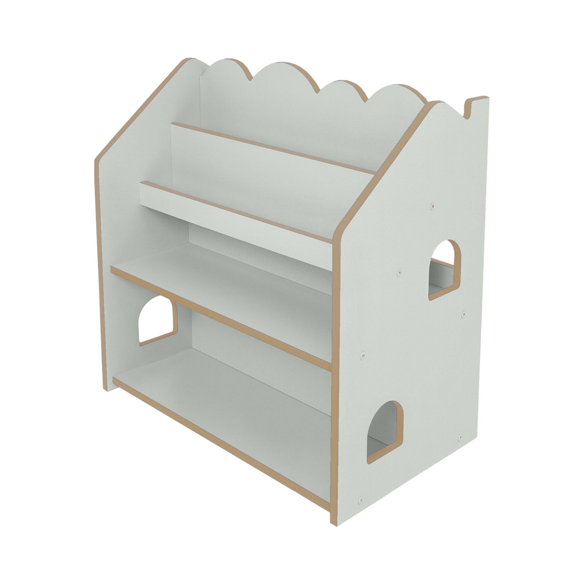 MeowBaby 2-in-1 Montessori-Bücherregal Cloudy