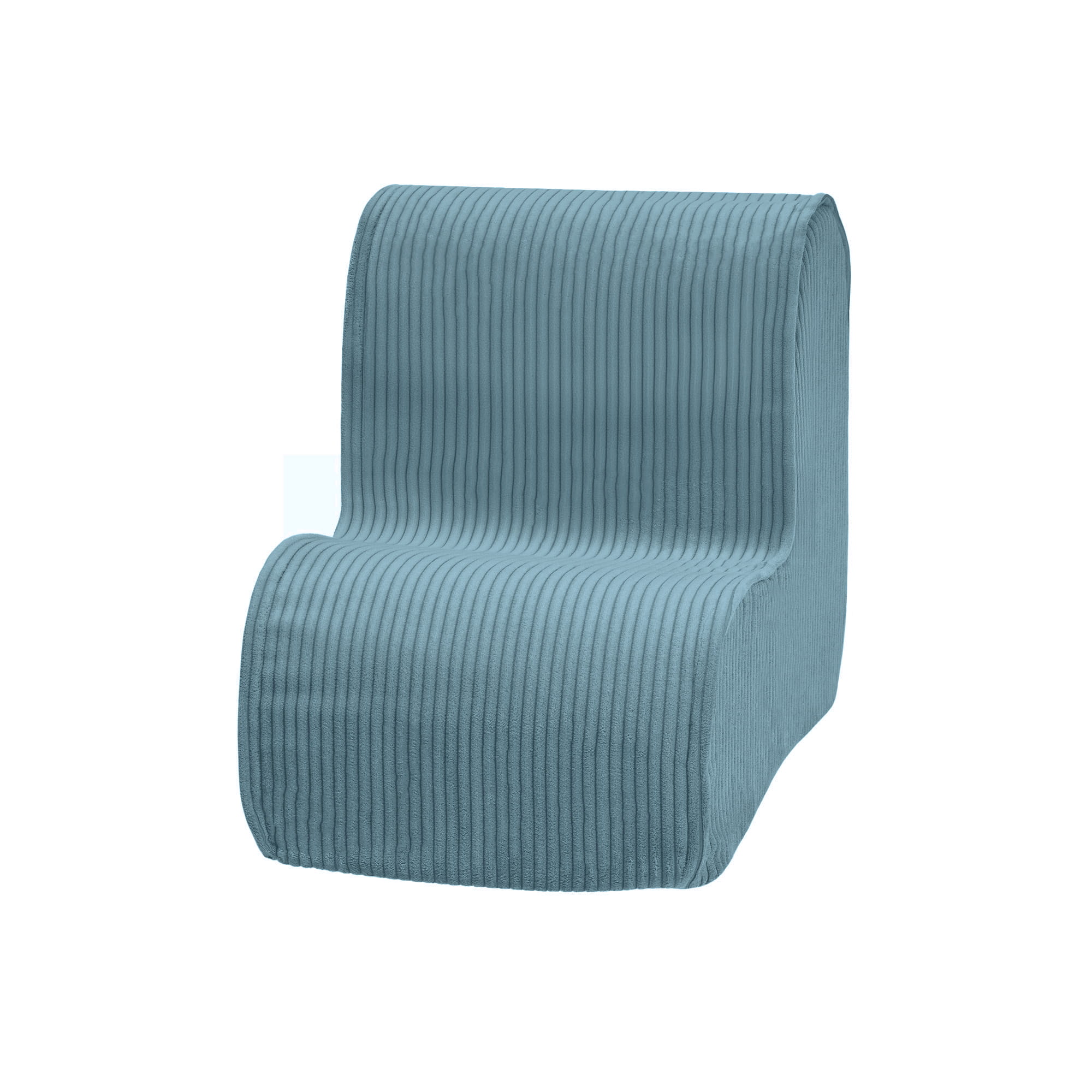 MeowBaby chair for children, aesthetic corduroy - ecru/beige