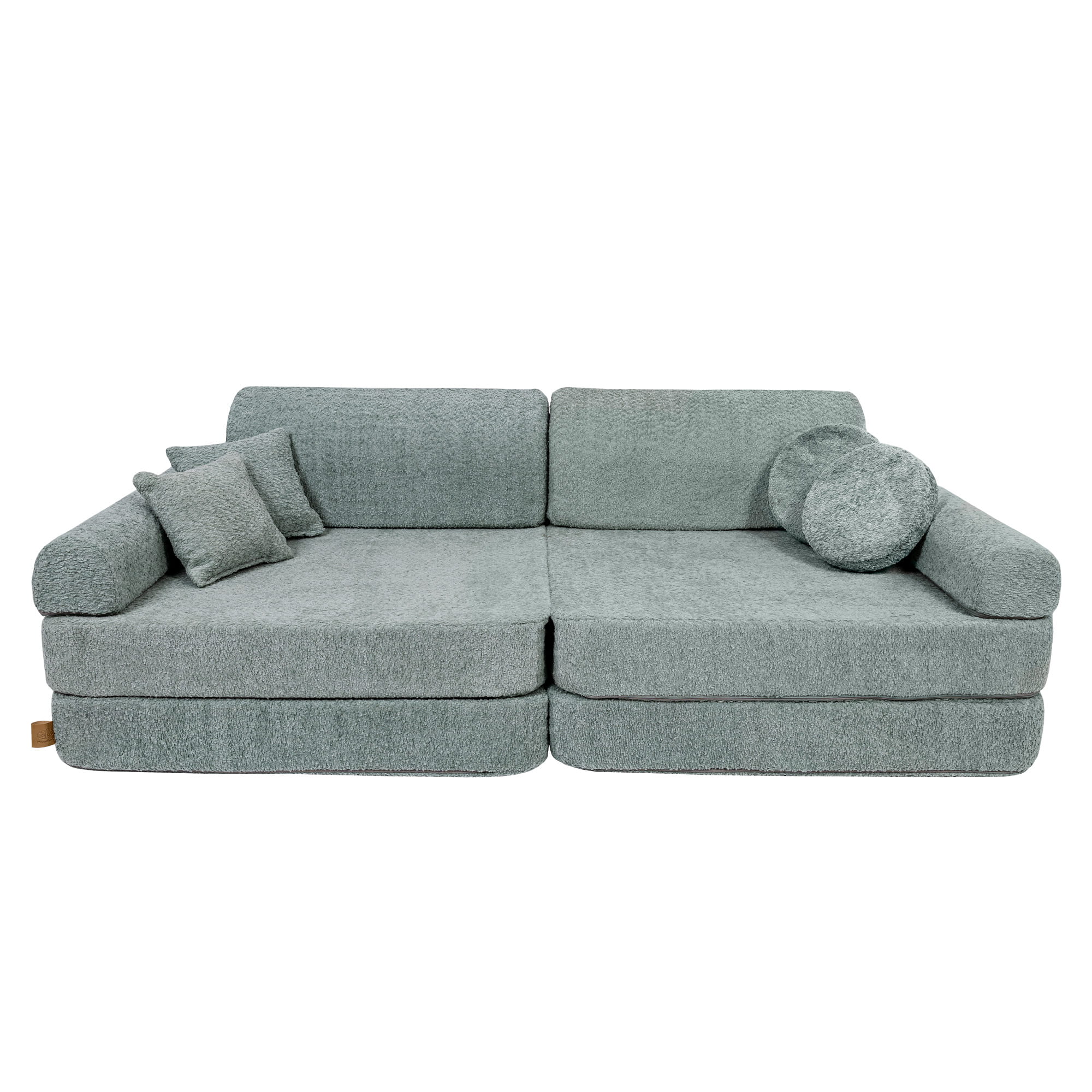 MeowBaby Play Sofa Premium Bouclé - fresh mint