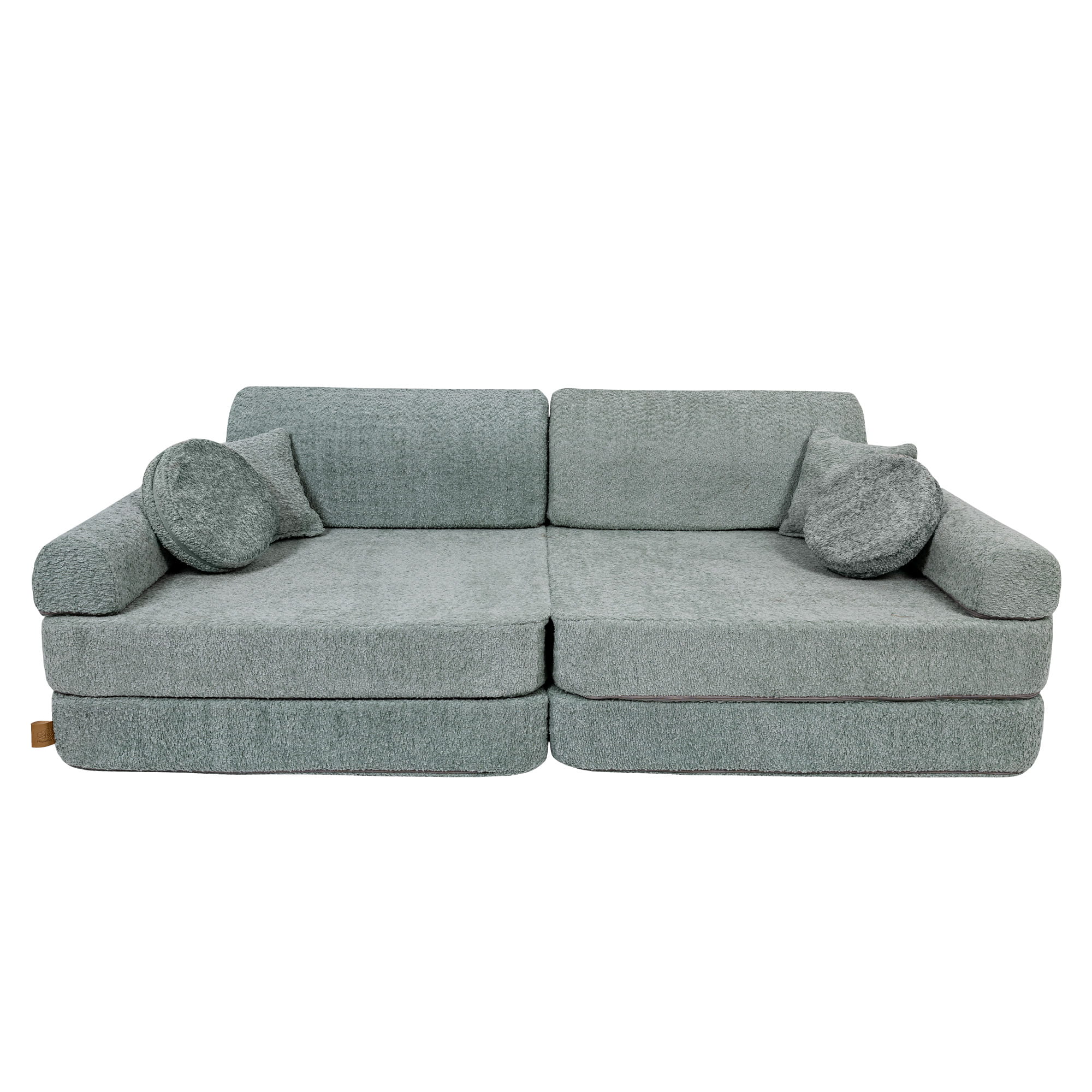 MeowBaby Play Sofa Premium Bouclé - fresh mint