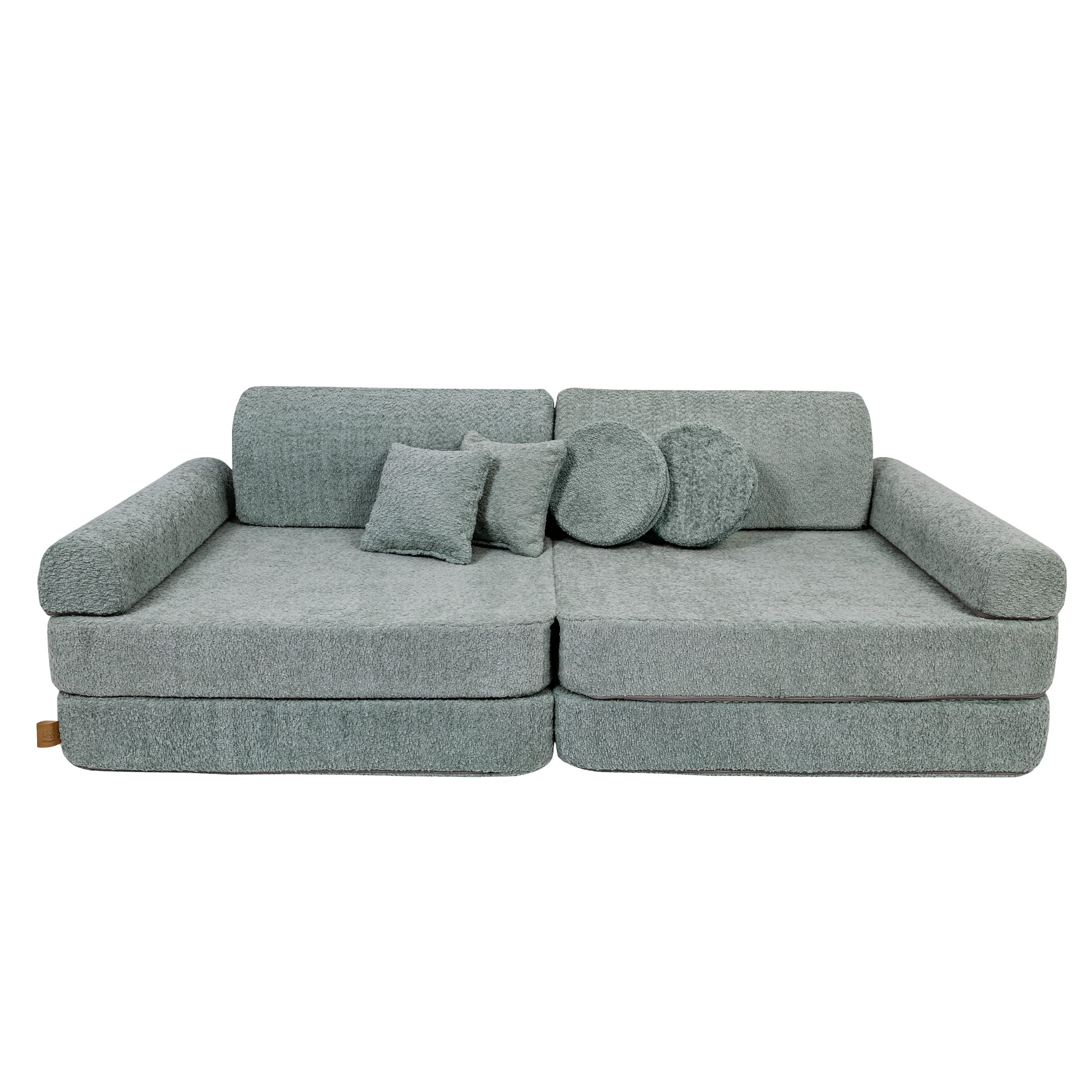 MeowBaby Play Sofa Premium Bouclé - fresh mint