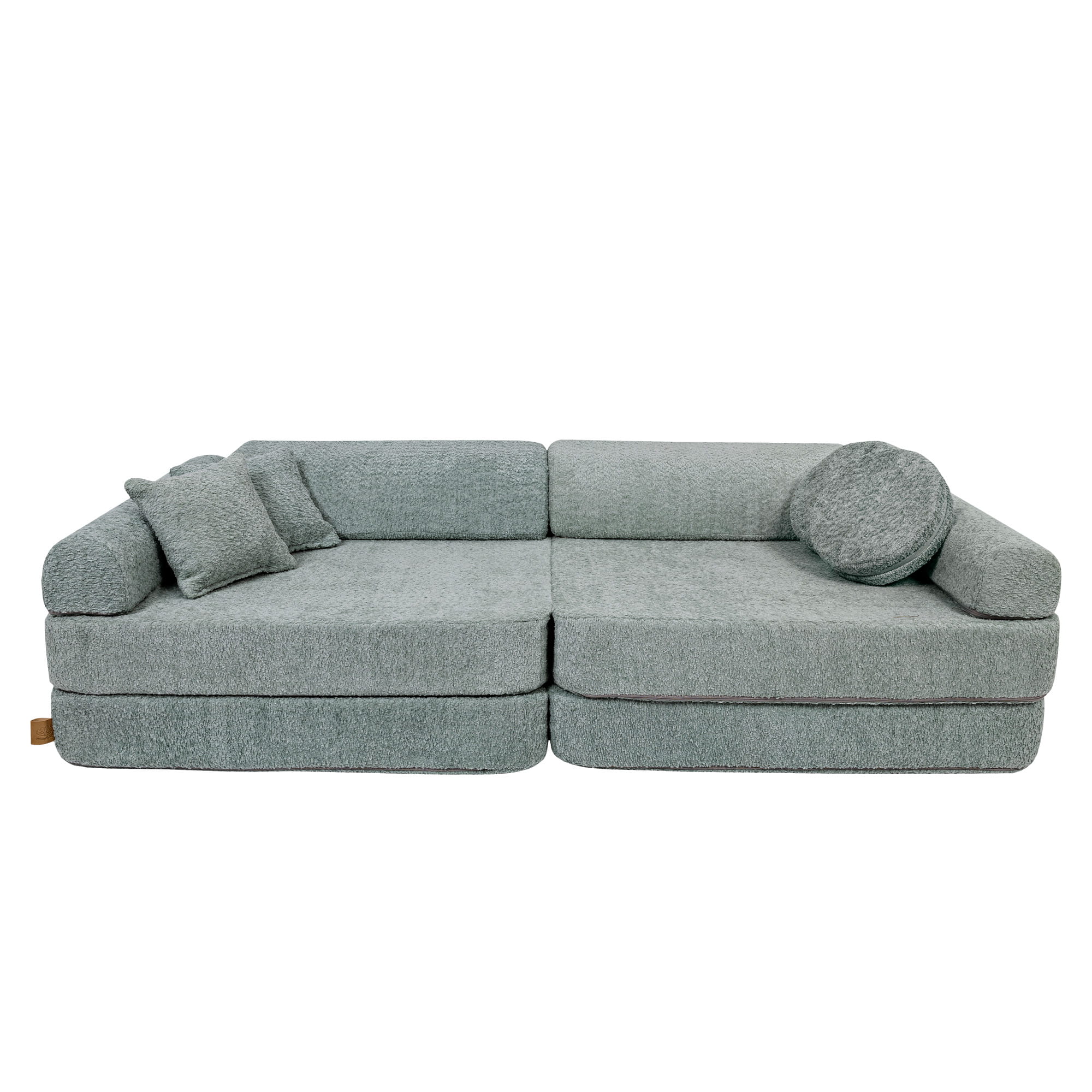 MeowBaby Play Sofa Premium Bouclé - fresh mint