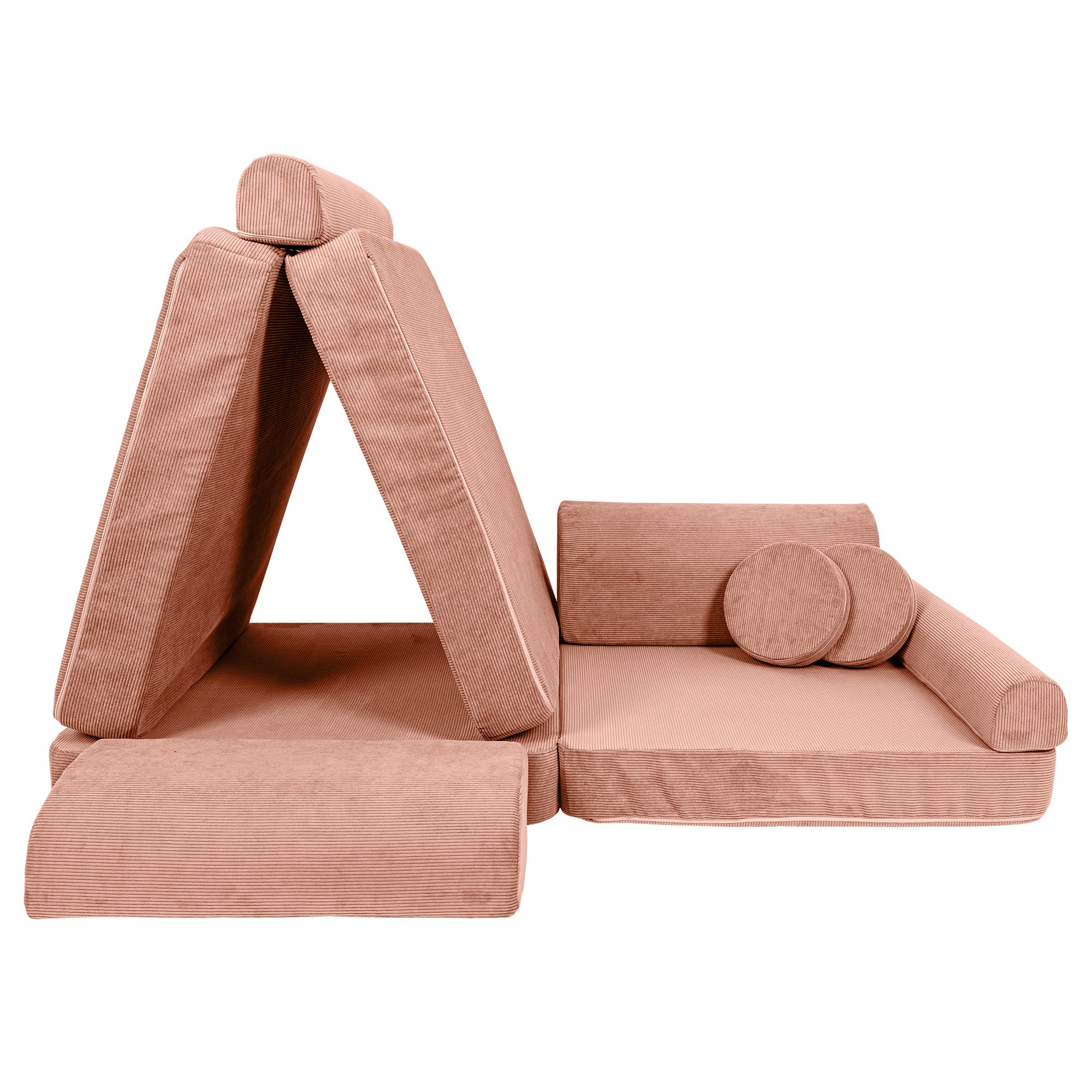 MeowBaby Spielsofa Cord Premium - rusty red