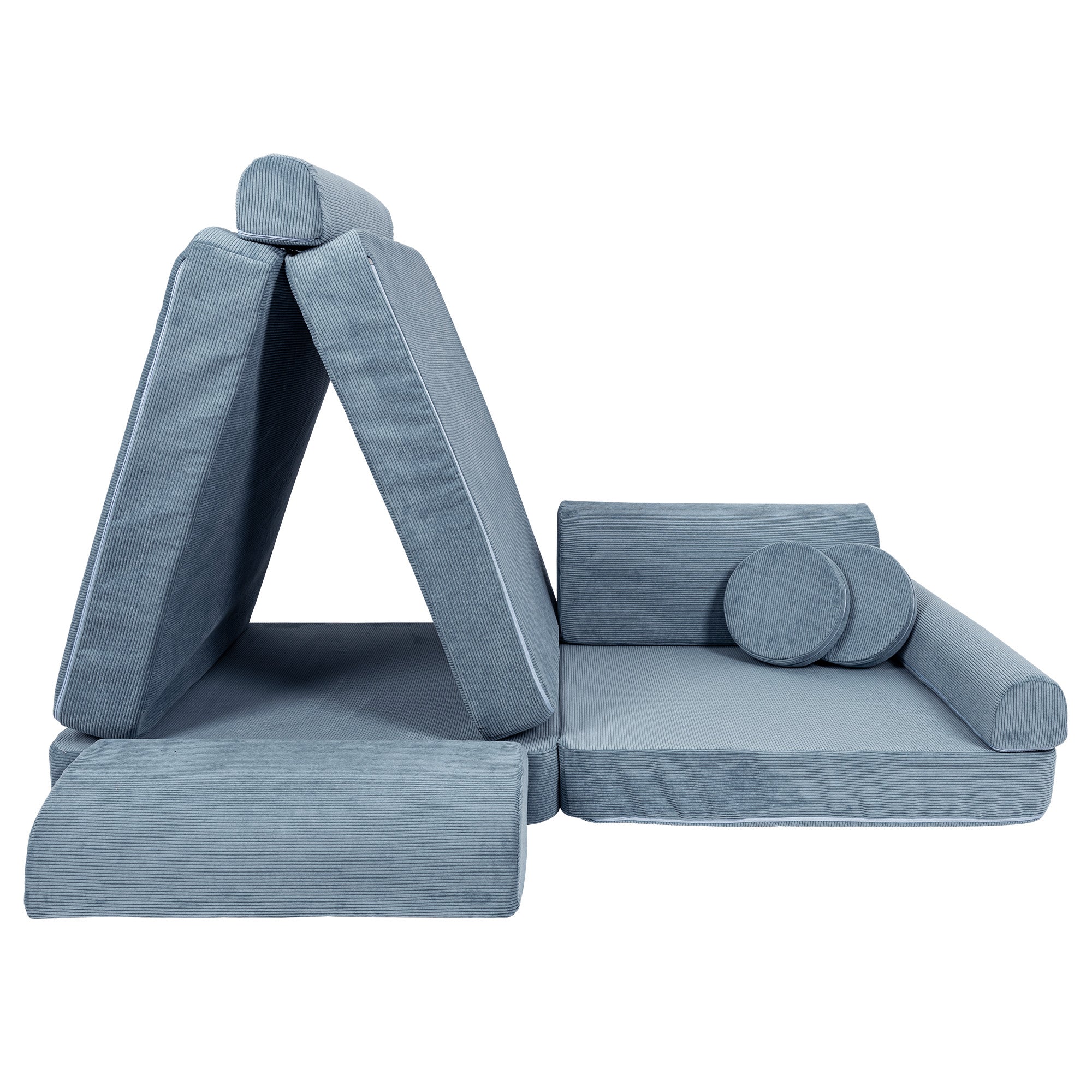 MeowBaby Play Sofa Cord Premium - turquoise