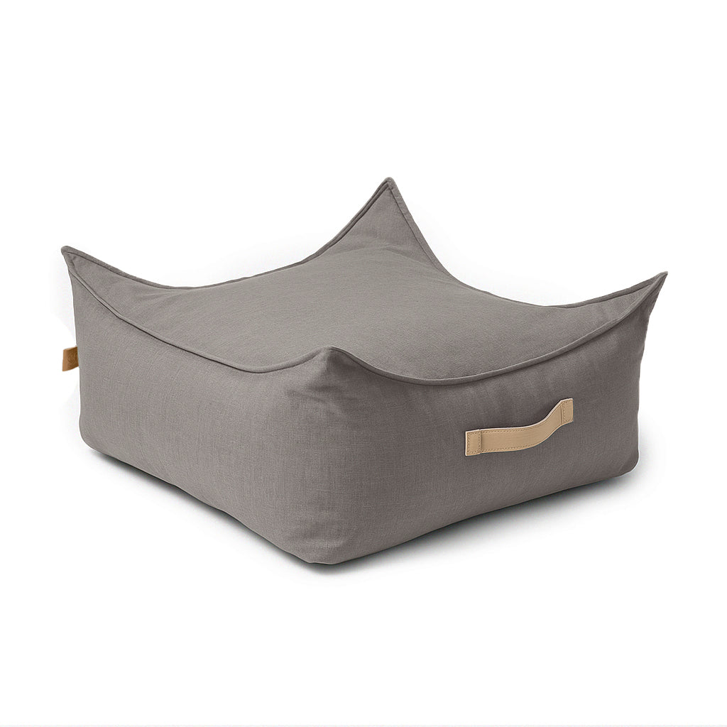 MeowBaby Outzy Kinder-Sitzpouf eckig - Drift Clay Taupe