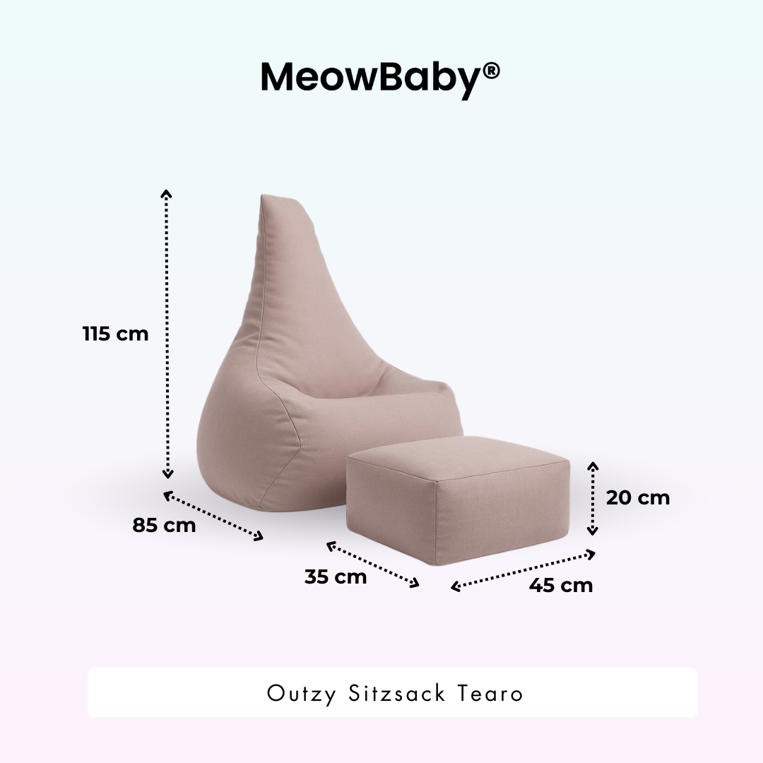MeowBaby Outdoor Kinder-Sitzsack Outzy Tearo
