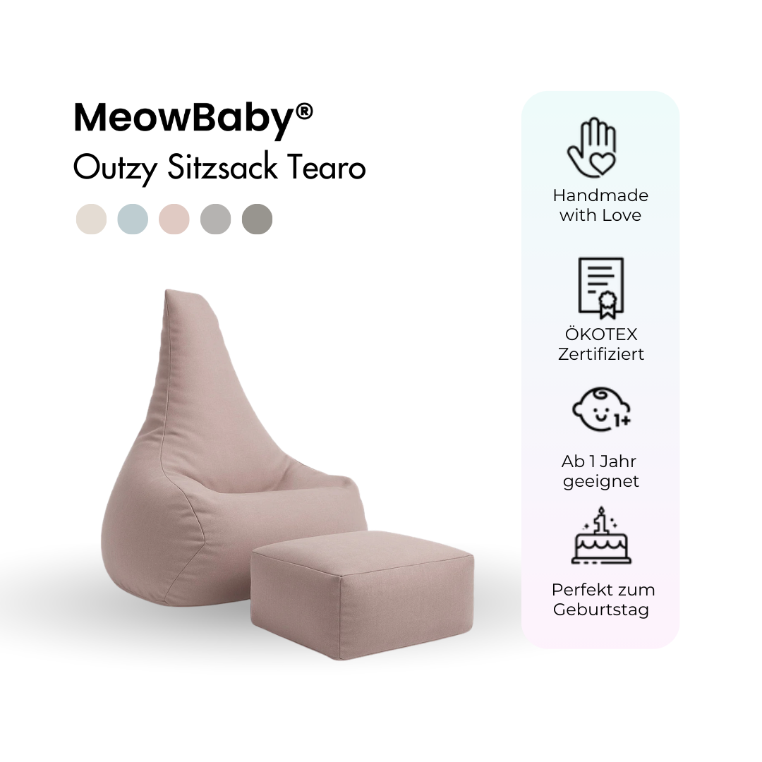 MeowBaby Outdoor Kinder-Sitzsack Outzy Tearo