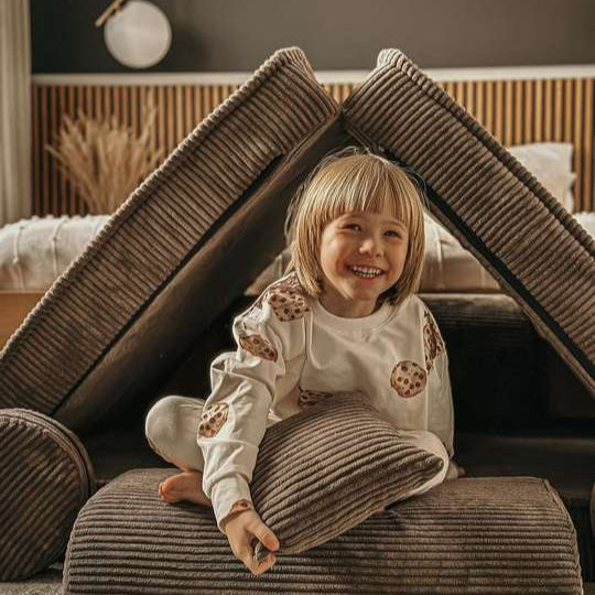 MeowBaby Play Sofa Aesthetic Cord - ecru/beige