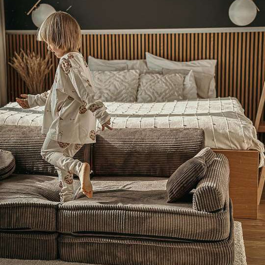 MeowBaby Spielsofa Ästhetik Cord - braun
