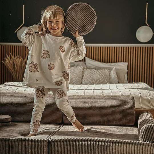 MeowBaby Play Sofa Aesthetic Cord - ecru/beige