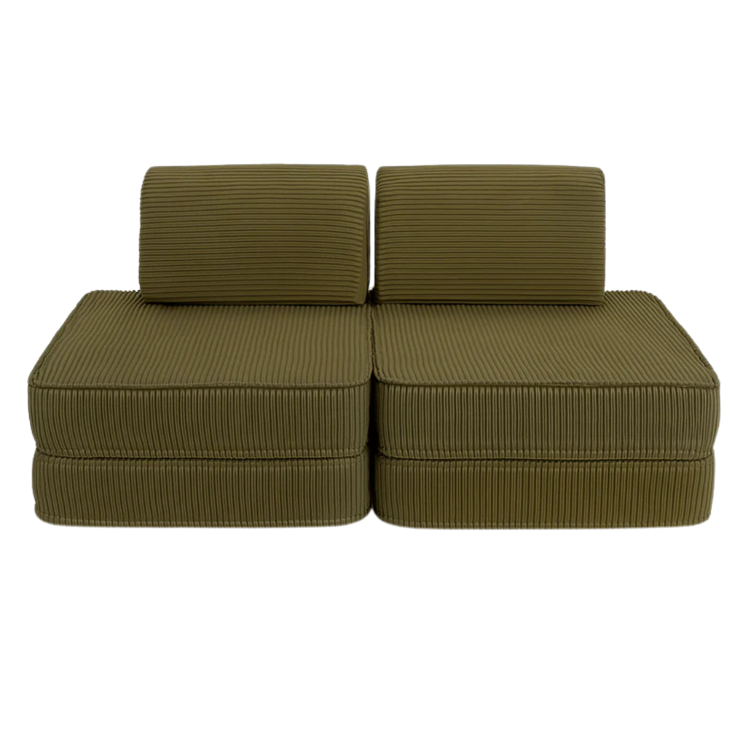 MeowBaby Play Sofa Mini Basic Aesthetic Cord - ecru/beige