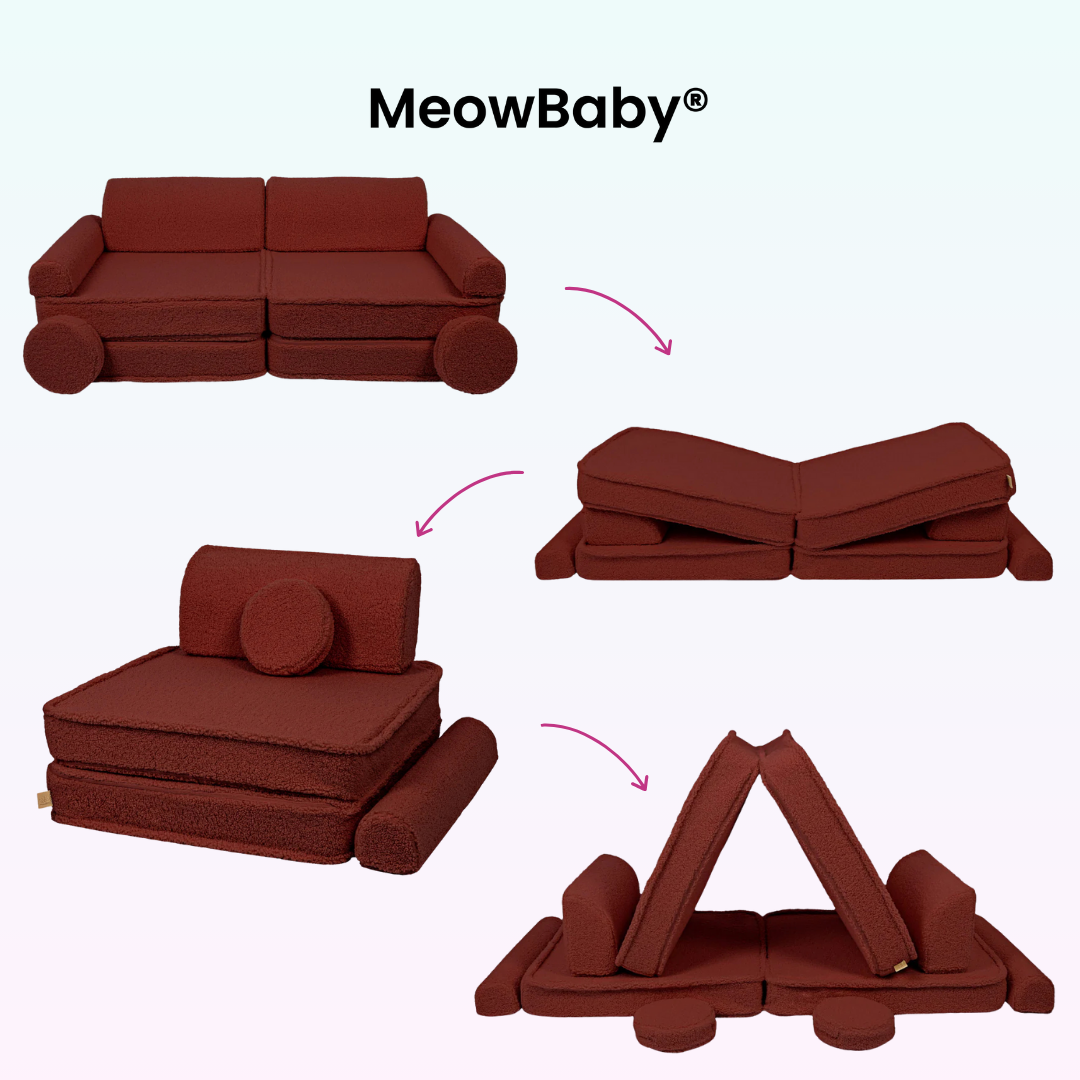 MeowBaby Play Sofa Bearly - beige/cream