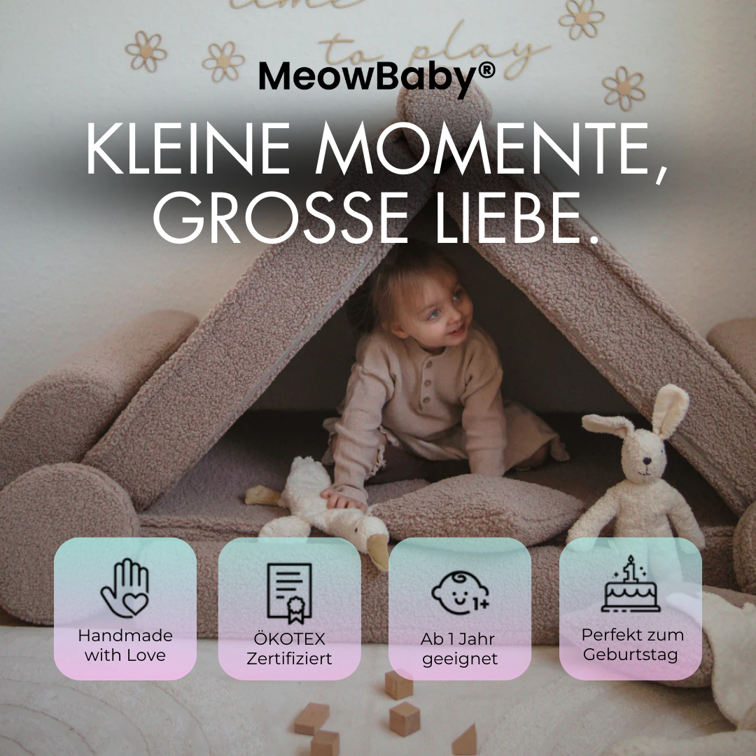 MeowBaby Play Sofa Bearly - beige/cream