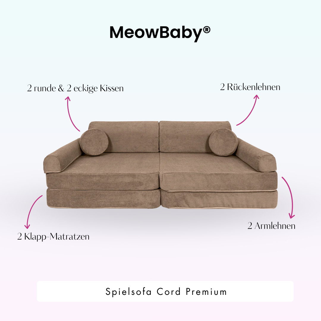 MeowBaby Spielsofa Cord Premium