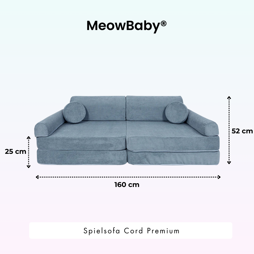MeowBaby Play Sofa Cord Premium - beige