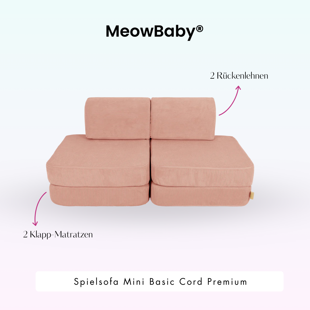MeowBaby Spielsofa Mini Basic Cord Premium