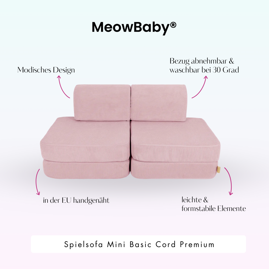 MeowBaby Spielsofa Mini Basic Cord Premium