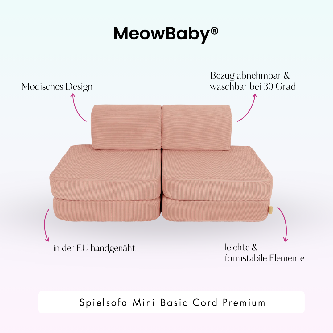 MeowBaby Spielsofa Mini Basic Cord Premium