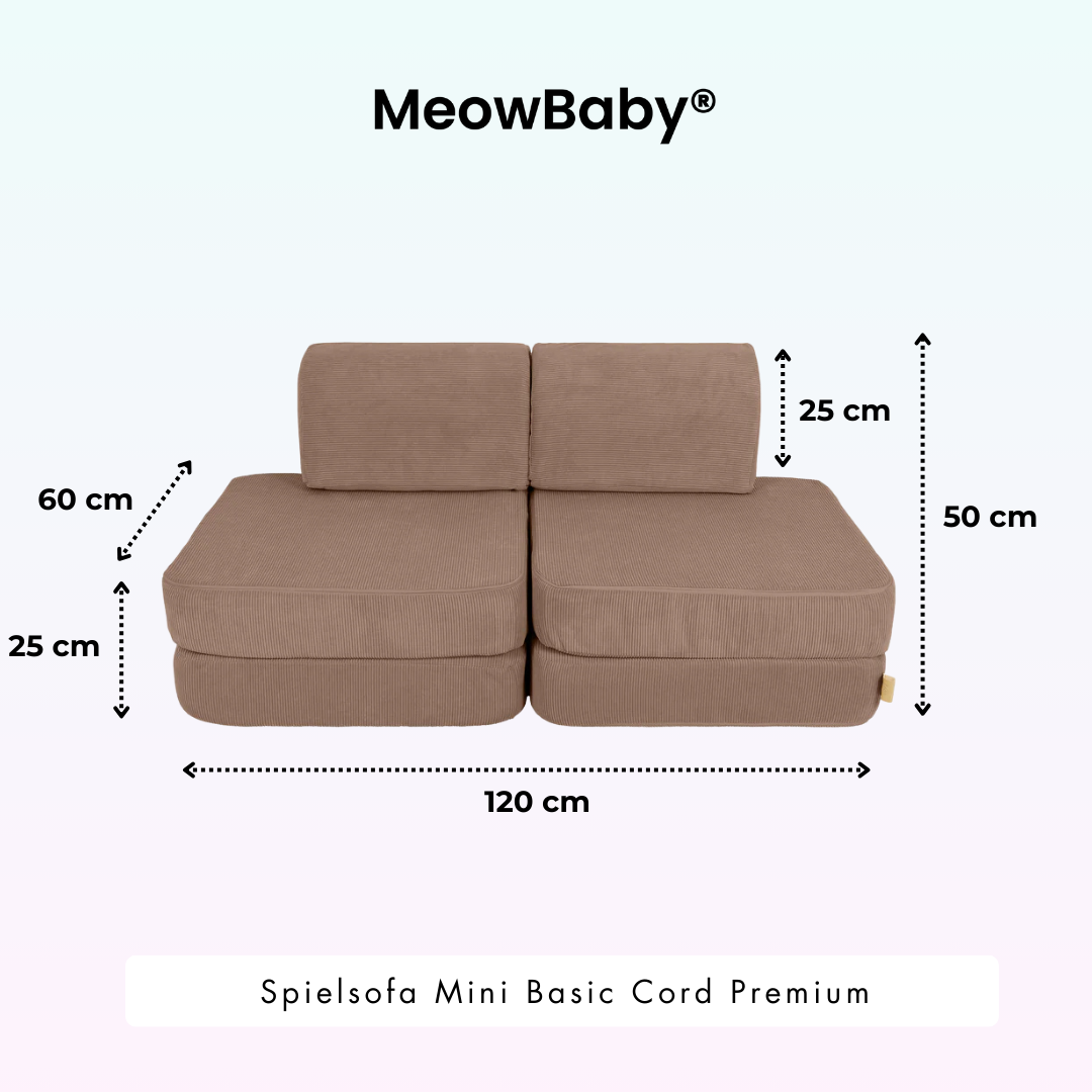 MeowBaby Spielsofa Mini Basic Cord Premium
