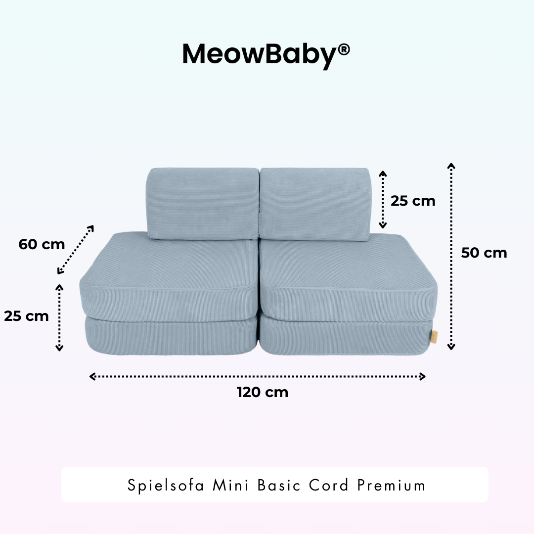 MeowBaby Spielsofa Mini Basic Cord Premium