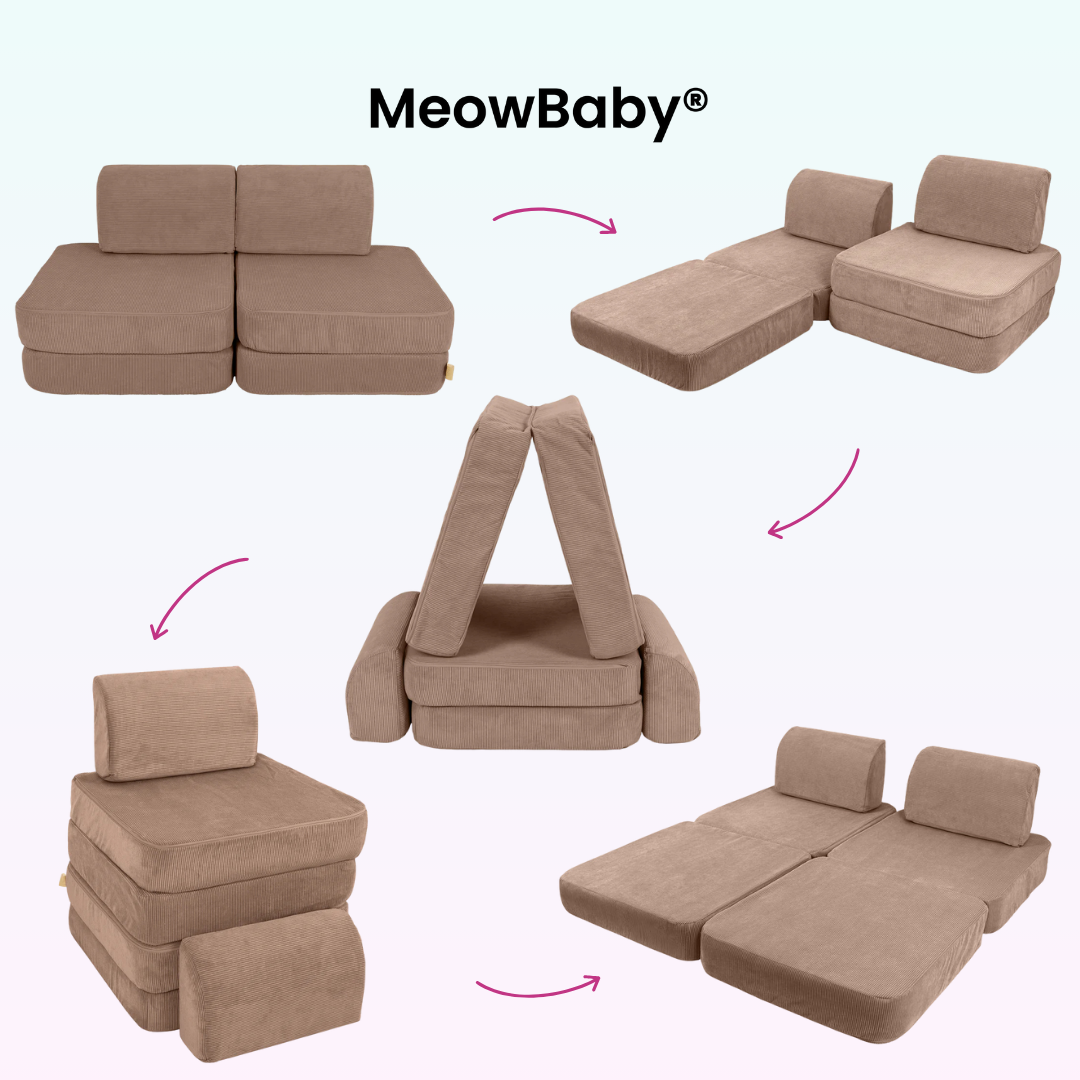 MeowBaby Spielsofa Mini Basic Cord Premium