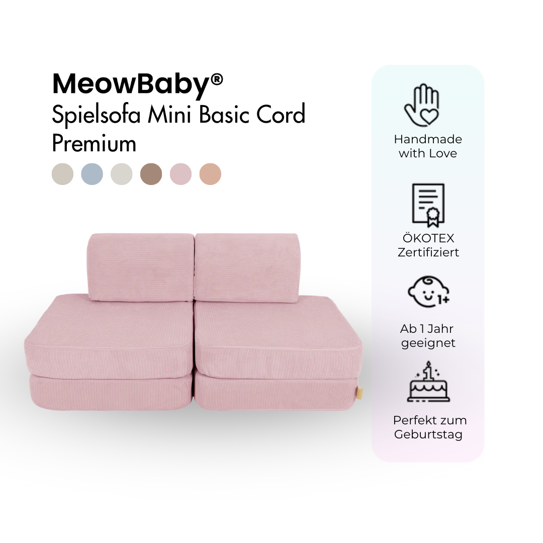 MeowBaby Spielsofa Mini Basic Cord Premium