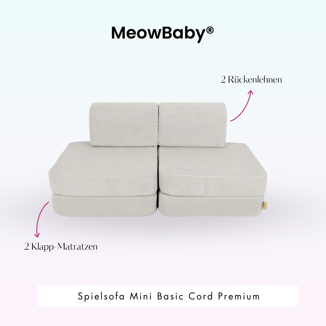 MeowBaby Spielsofa Mini Basic Cord Premium