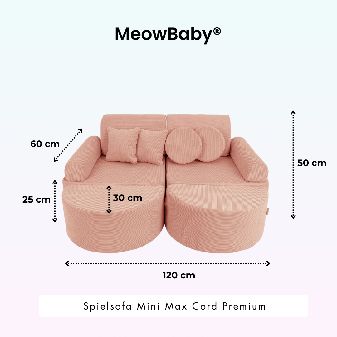 MeowBaby Spielsofa Mini Max Cord Premium