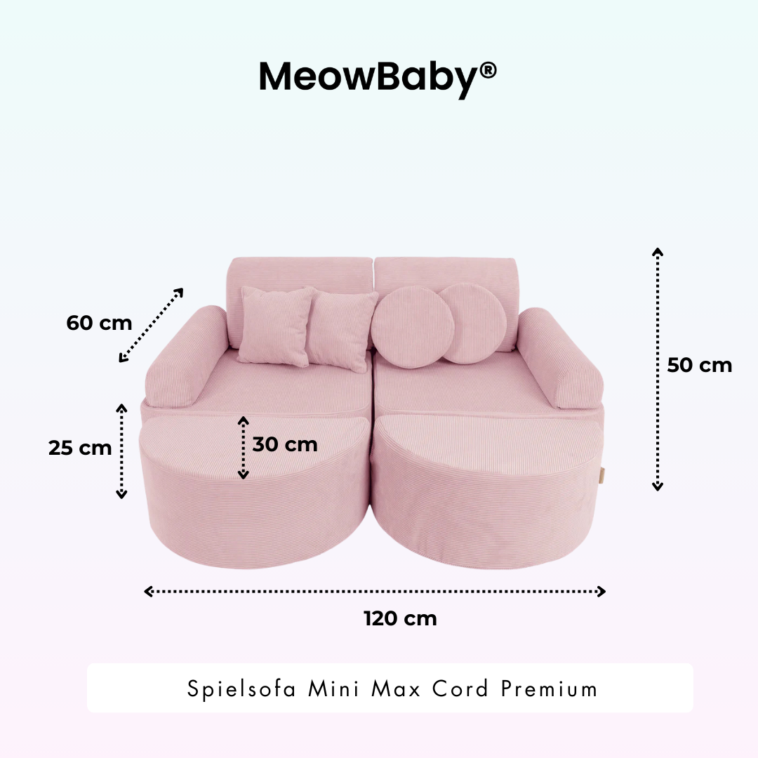 MeowBaby Spielsofa Mini Max Cord Premium
