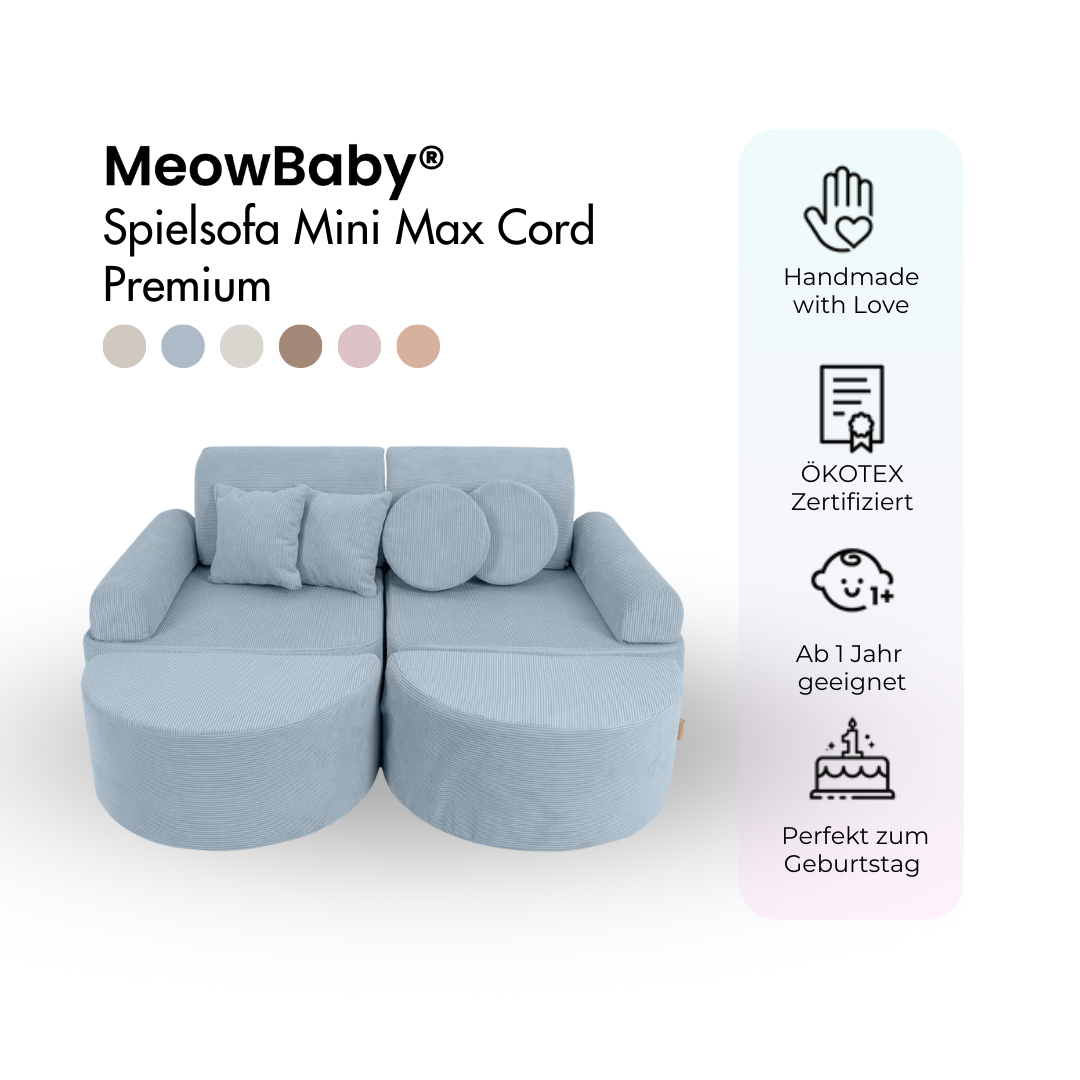MeowBaby Spielsofa Mini Max Cord Premium