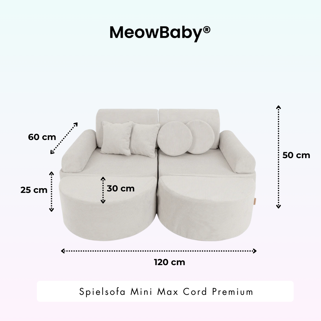MeowBaby Spielsofa Mini Max Cord Premium