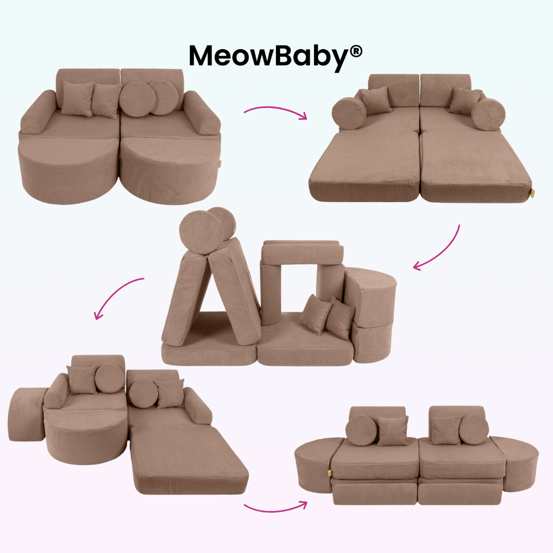 MeowBaby Spielsofa Mini Max Cord Premium