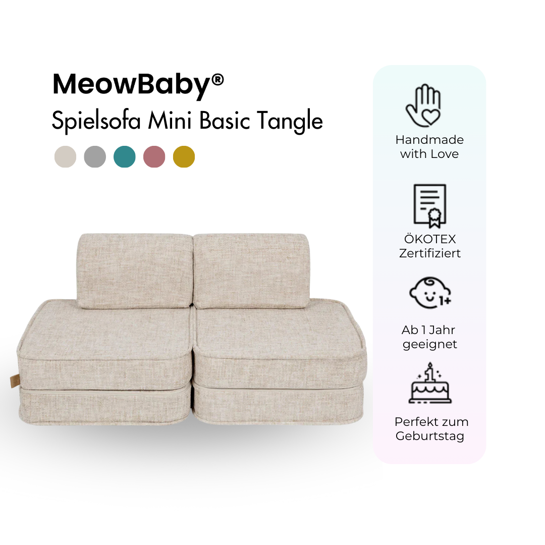 MeowBaby Spielsofa Mini Basic Tangle - Cozy Chenille Edition