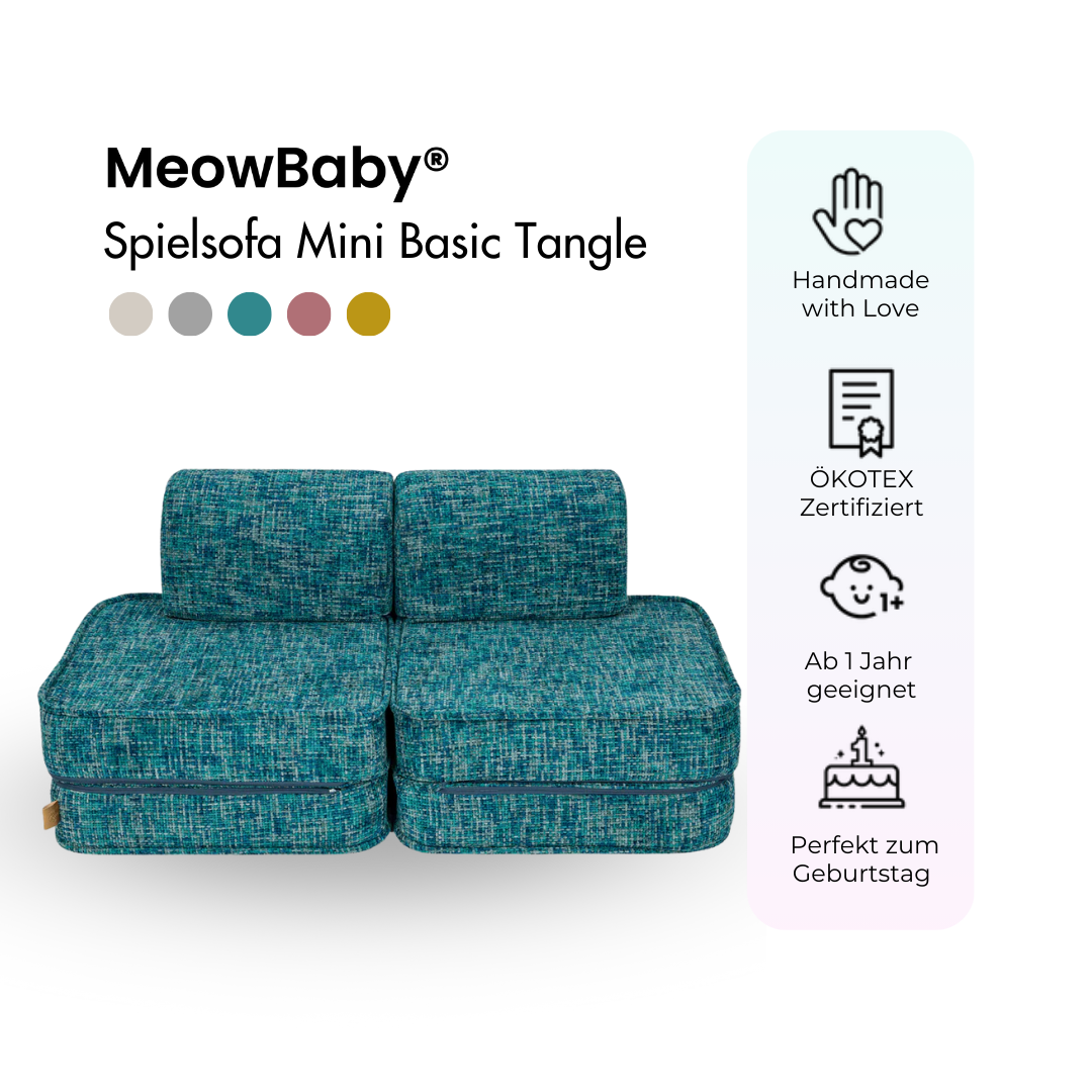 MeowBaby Spielsofa Mini Basic Tangle - Cozy Chenille Edition