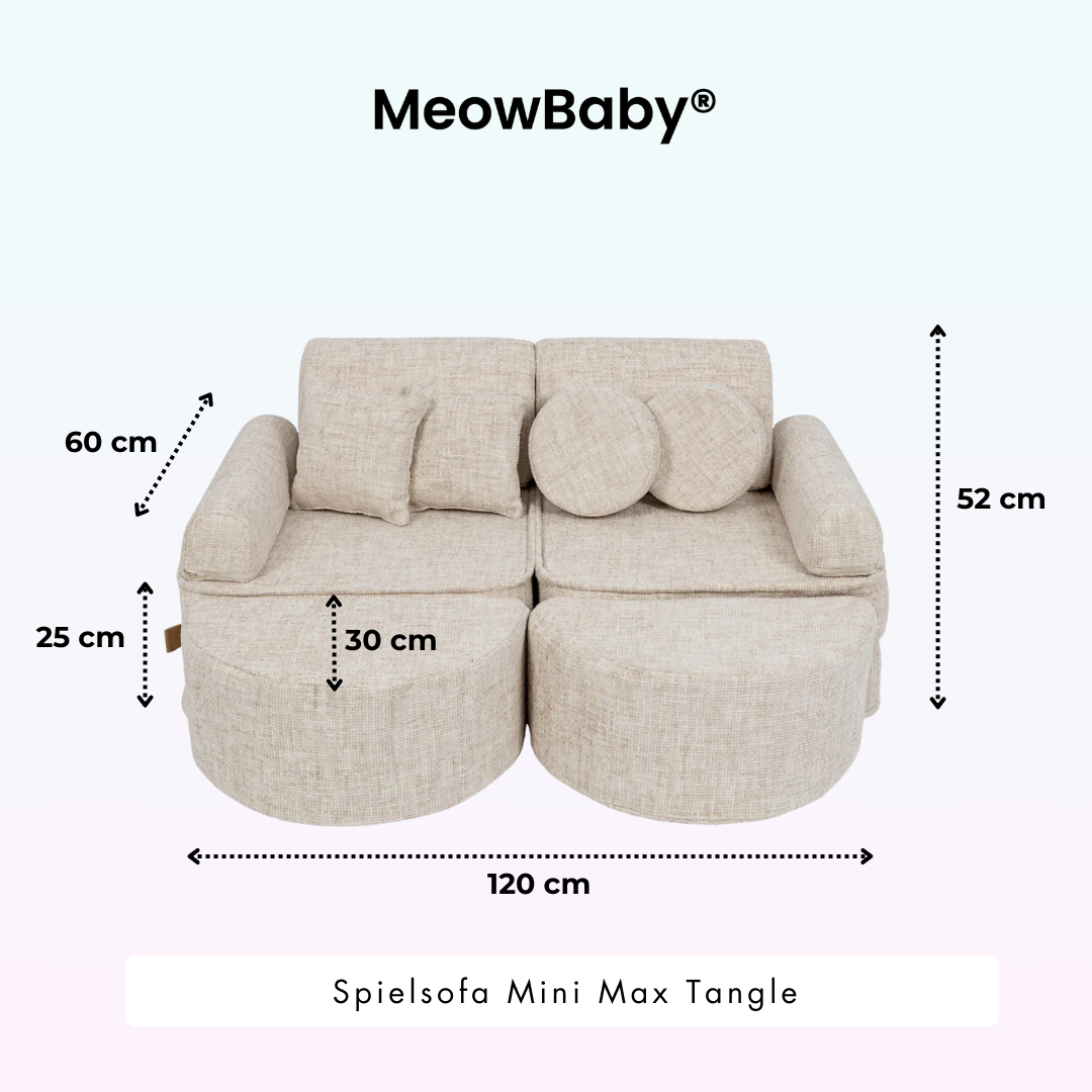 MeowBaby Spielsofa Mini Max Tangle - Cozy Chenille Edition