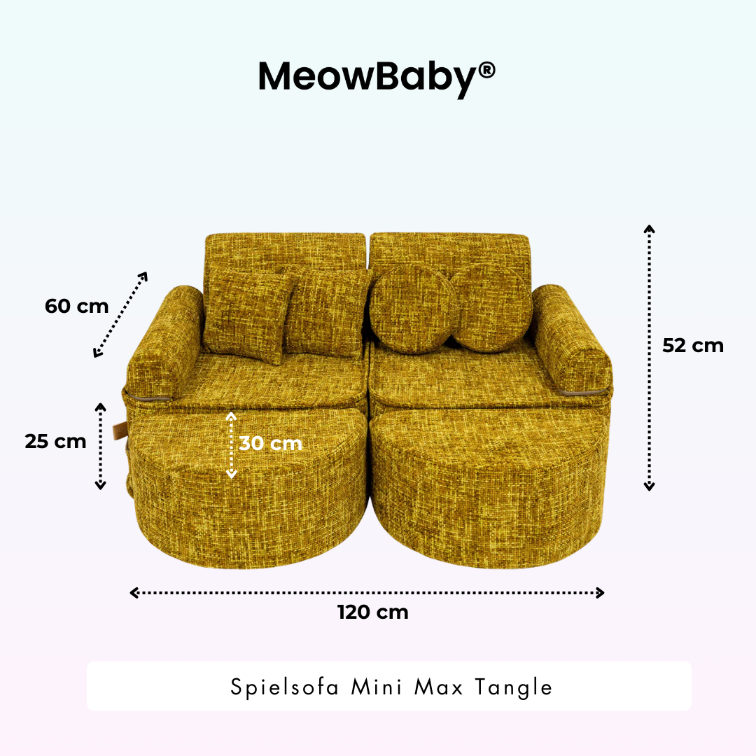 MeowBaby Spielsofa Mini Max Tangle - Cozy Chenille Edition
