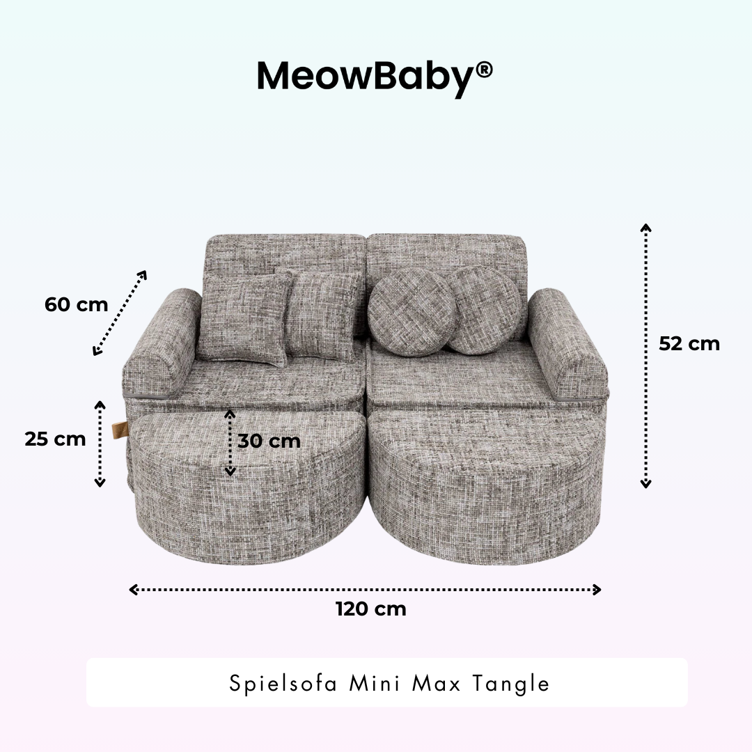 MeowBaby Spielsofa Mini Max Tangle - Cozy Chenille Edition