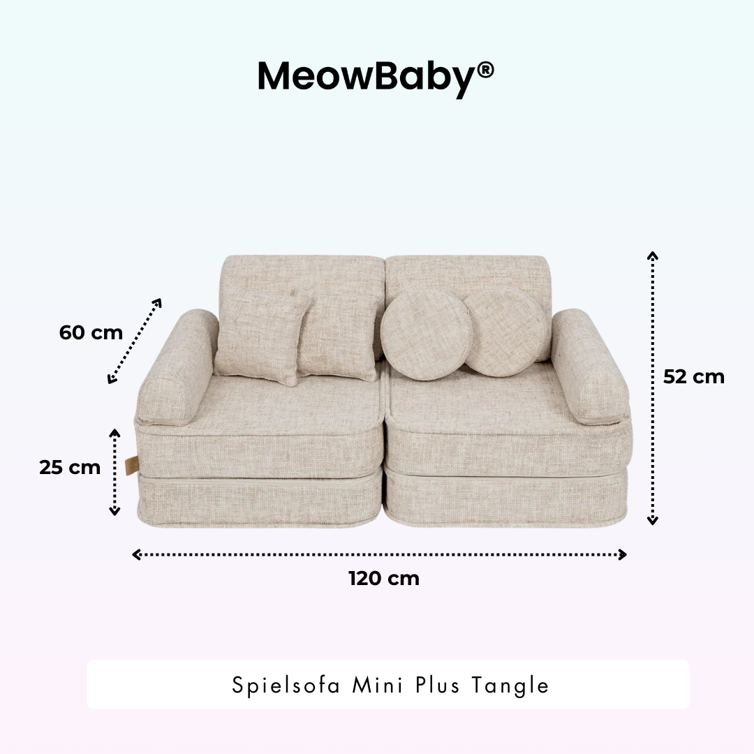 MeowBaby Spielsofa Mini Plus Tangle - Cozy Chenille Edition