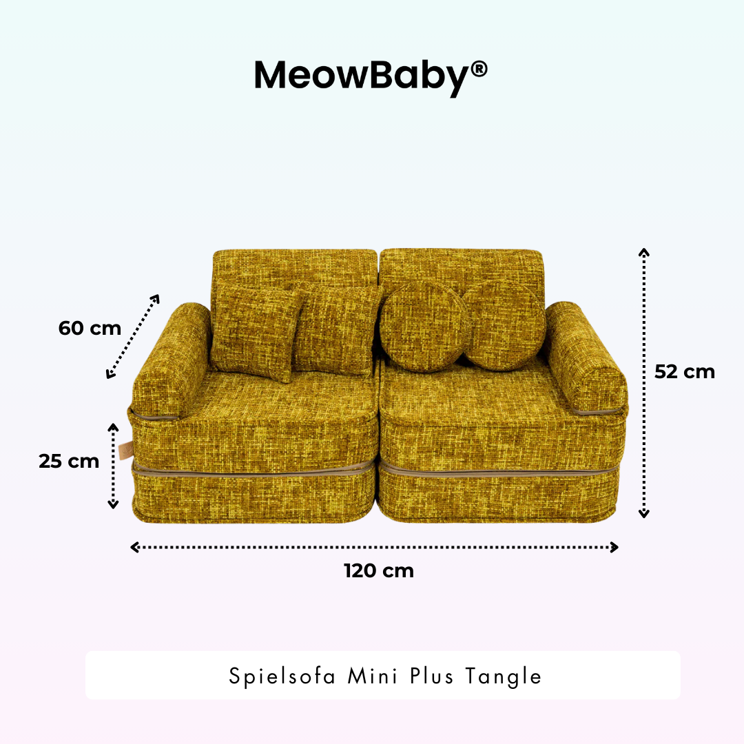 MeowBaby Spielsofa Mini Plus Tangle - Cozy Chenille Edition