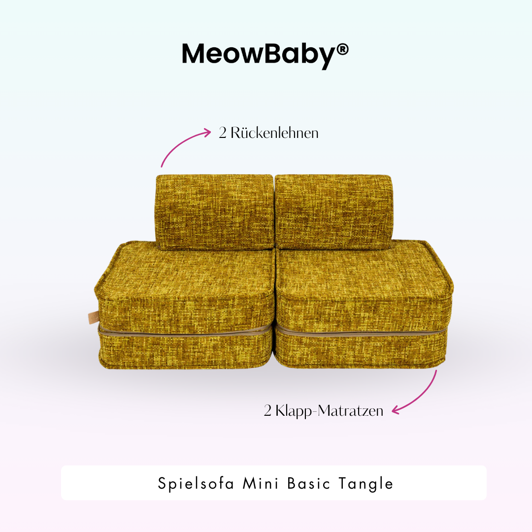 MeowBaby Spielsofa Mini Basic Tangle - Cozy Chenille Edition