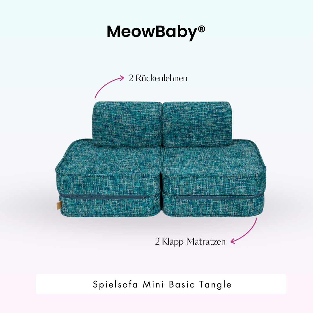 MeowBaby Spielsofa Mini Basic Tangle - Cozy Chenille Edition