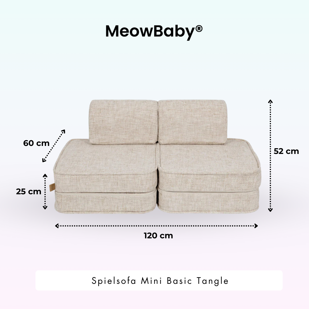 MeowBaby Spielsofa Mini Basic Tangle - Cozy Chenille Edition