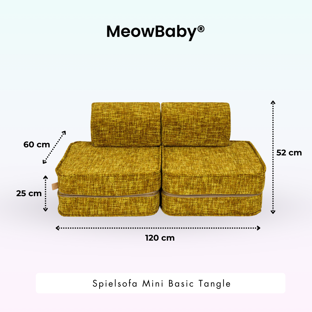 MeowBaby Spielsofa Mini Basic Tangle - Cozy Chenille Edition