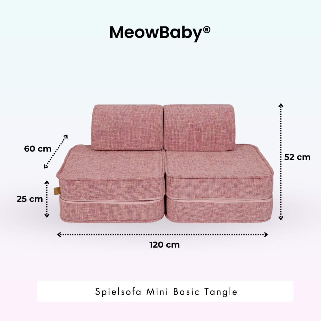 MeowBaby Spielsofa Mini Basic Tangle - Cozy Chenille Edition
