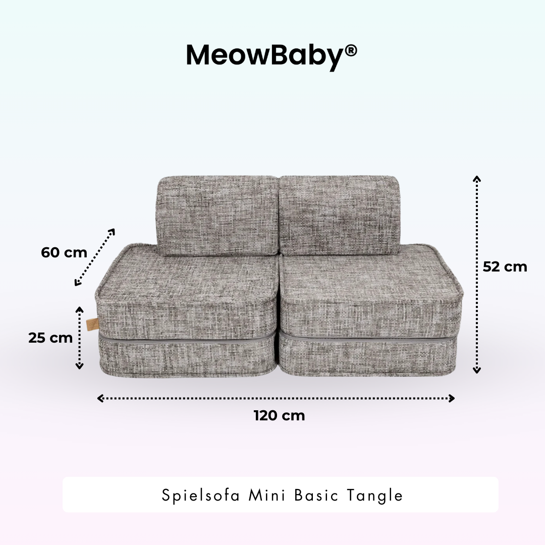 MeowBaby Spielsofa Mini Basic Tangle - Cozy Chenille Edition