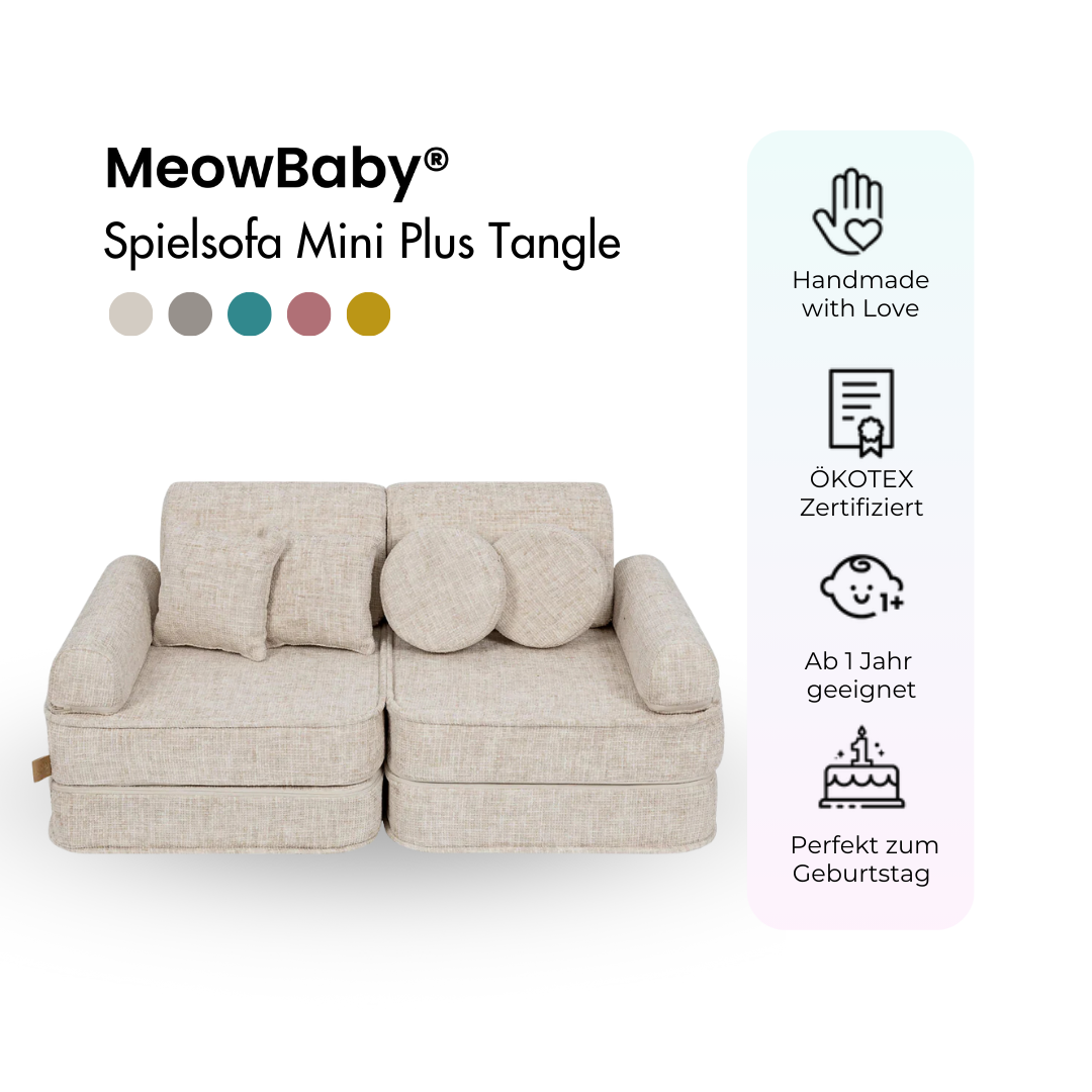 MeowBaby Spielsofa Mini Plus Tangle - Cozy Chenille Edition